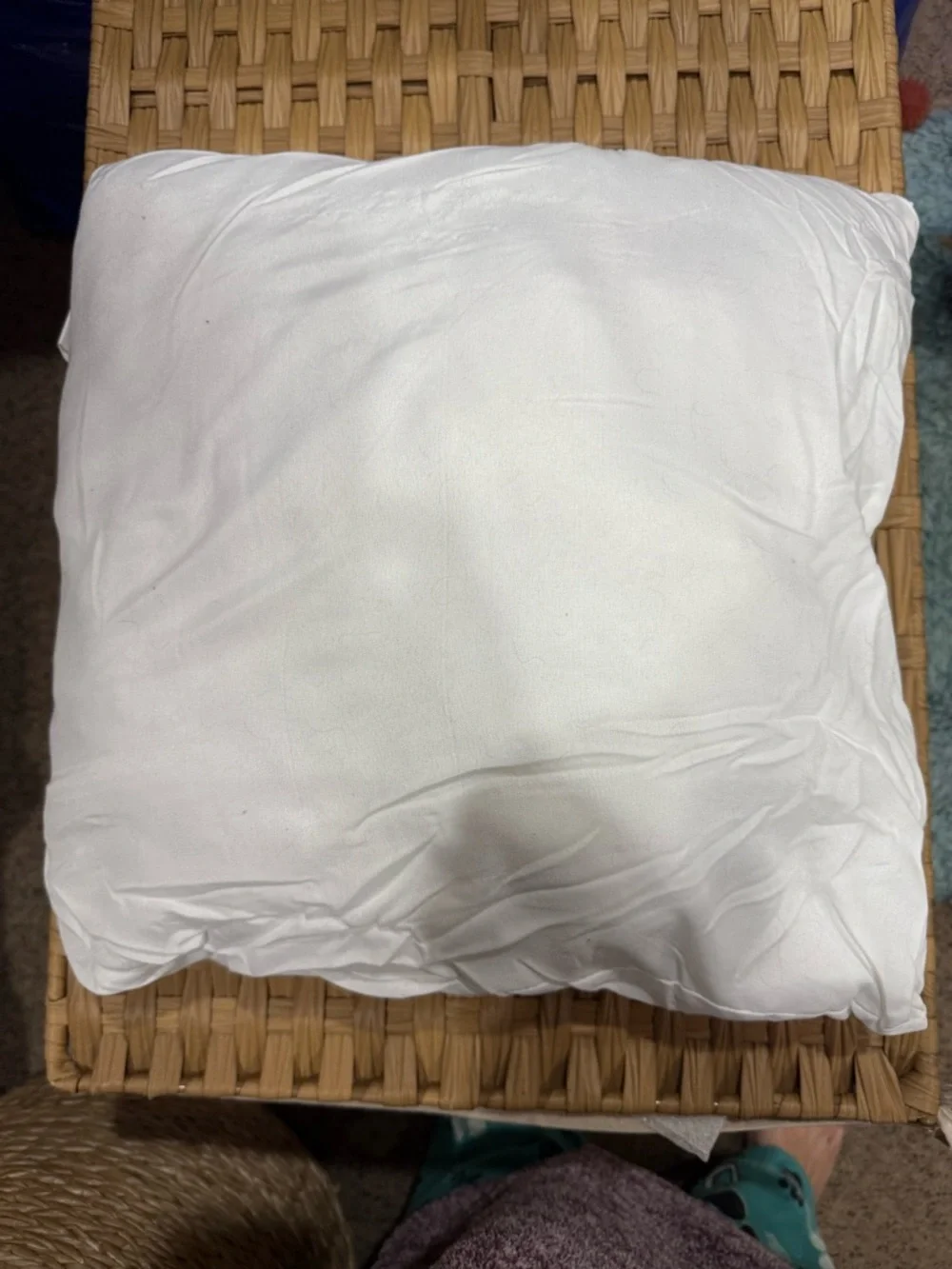 White Throw Pillow Insert 20” x 20”